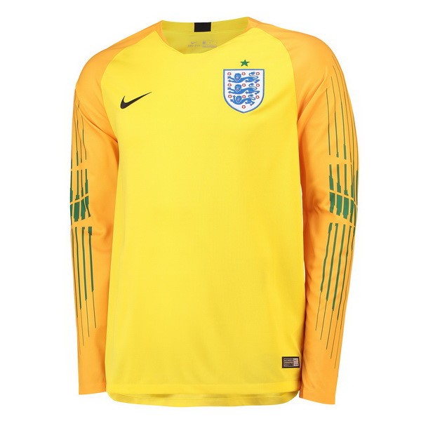 Camiseta Inglaterra Manga Larga Portero 2018 Amarillo